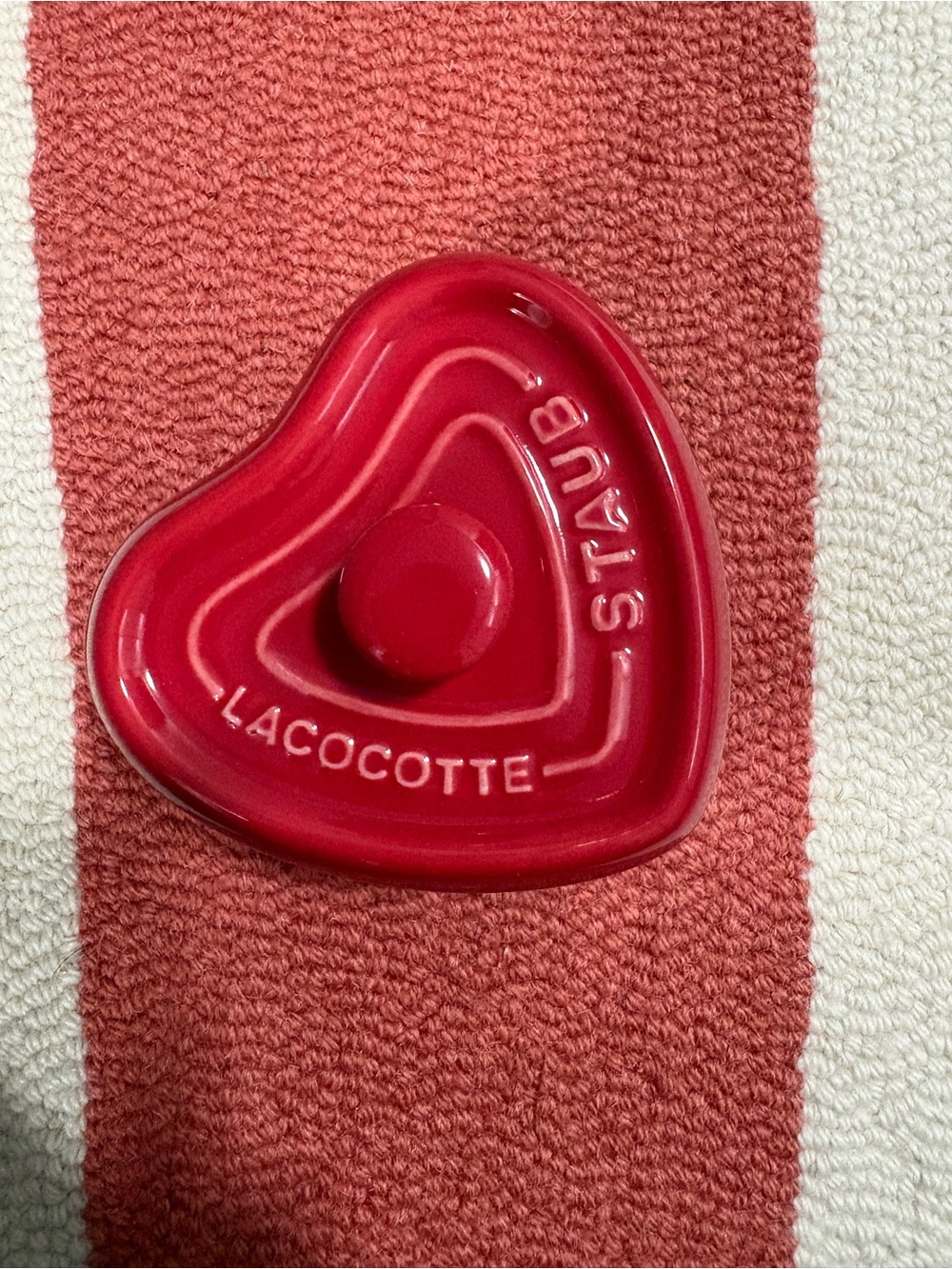 Staub Heart-Shaped Mini Cocotte in Vibrant Red